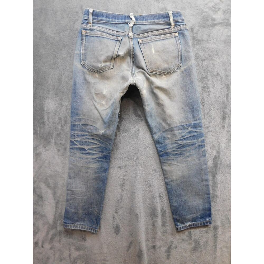 A.P.C. Jeans Mens 27x27 Light Wash Blue Slim Tapered Selvedge - Picture 6 of 6
